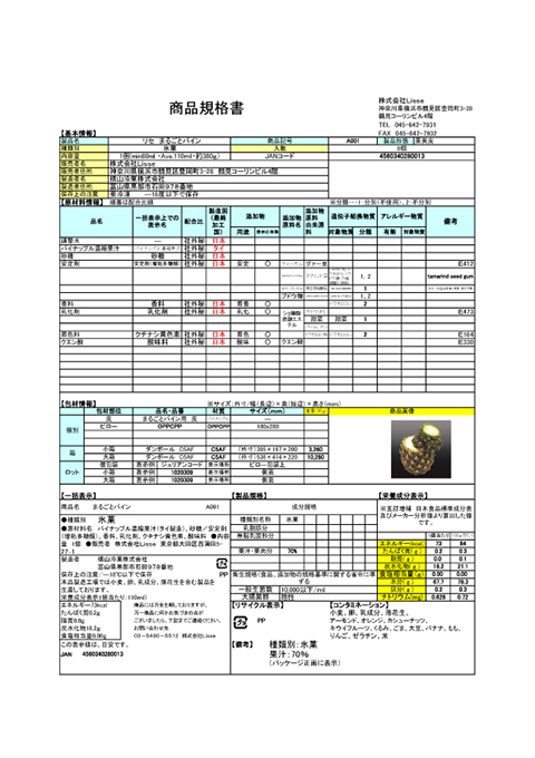 規格書
